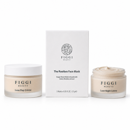 The complete full-size FIGGI Luxe ritual
